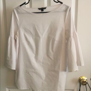 Zac & Rachel White Bell Sleeve Tunic Top